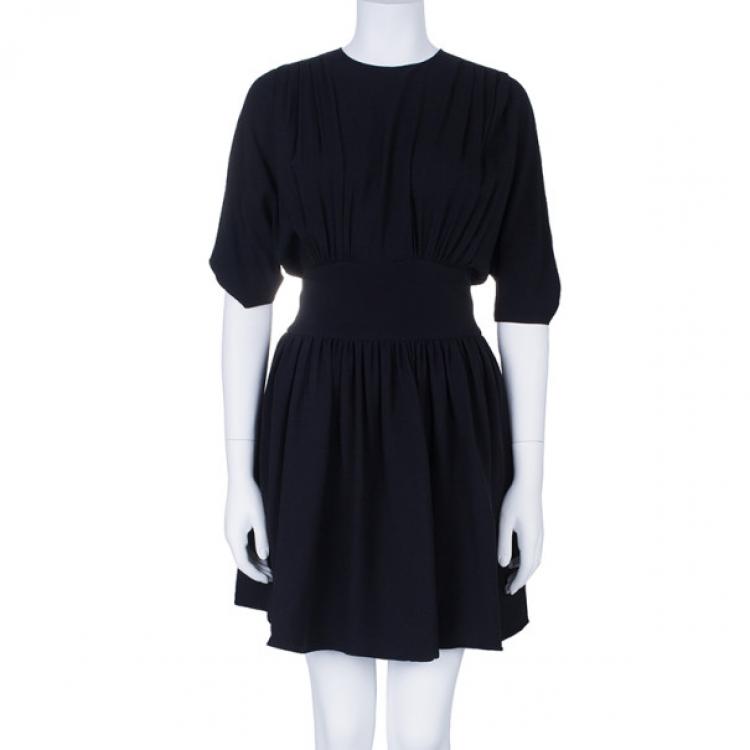 Pre Owned Miu Miu Black Key-hole Back Detail Dress M