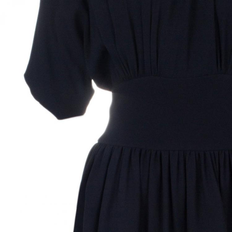 Pre Owned Miu Miu Black Key-hole Back Detail Dress M