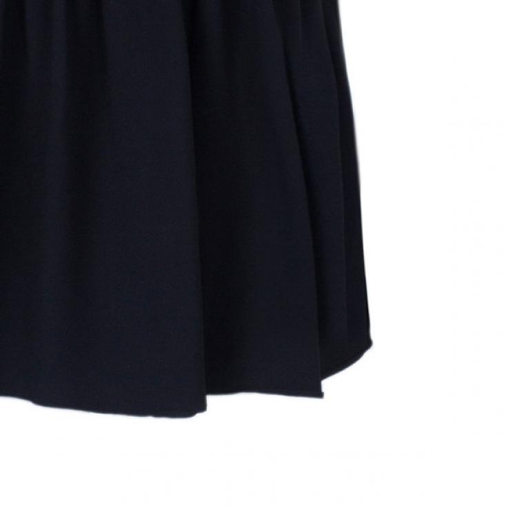 Pre Owned Miu Miu Black Key-hole Back Detail Dress M