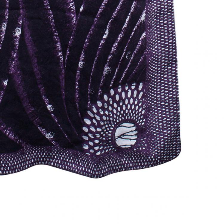 مملوكة مسبقًا Miu Miu Dot Print Silk Kaftan S