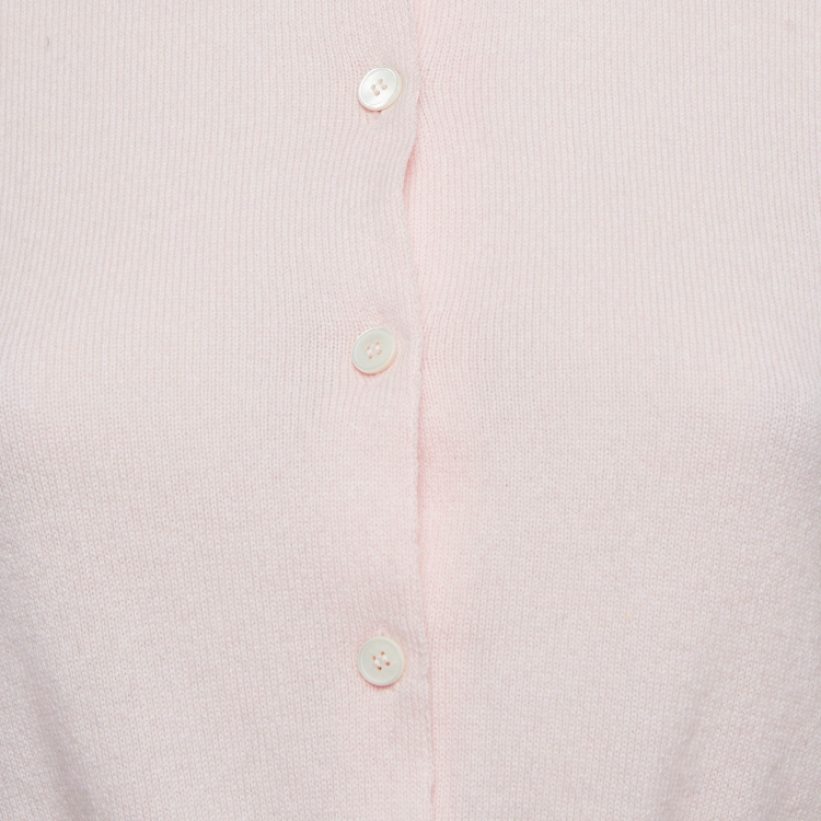 مملوكة مسبقًا Miu Miu Pink Cashmere Cardigan S