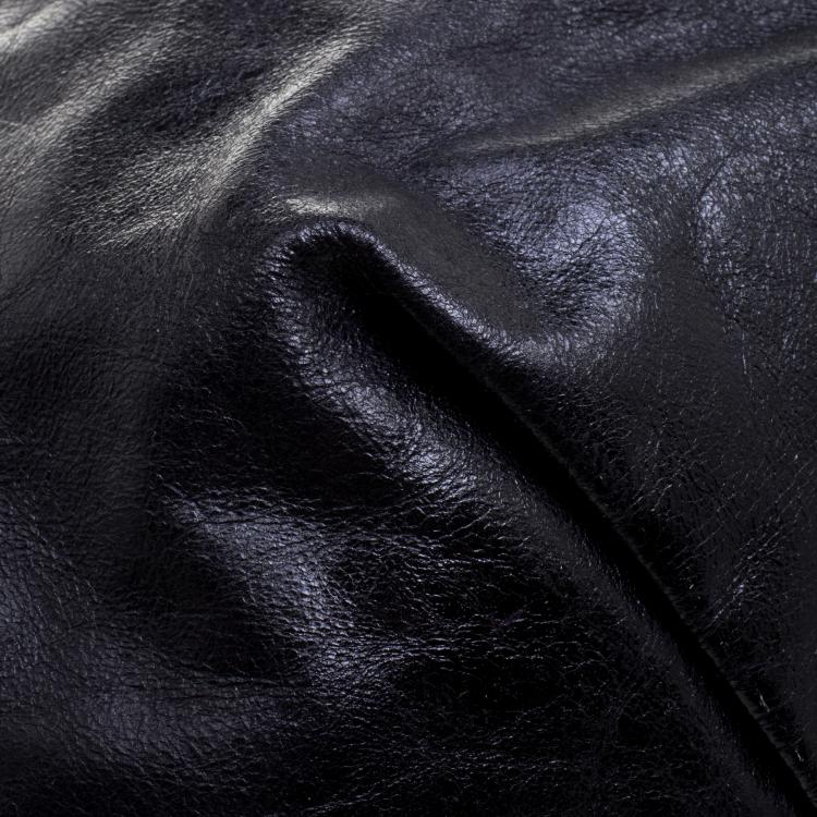 Pre Owned Miu Miu Black Leather Top Handle Hobo