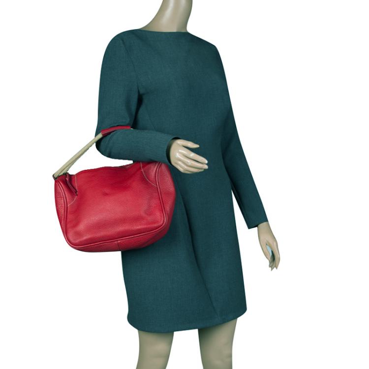 Pre Owned Miu Miu Red Leather Soulder Bag