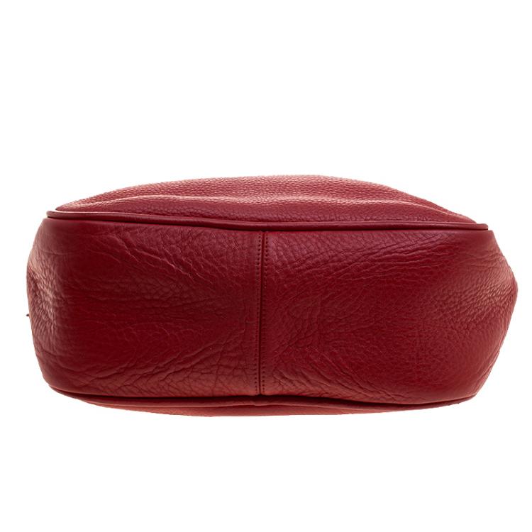 Pre Owned Miu Miu Red Leather Soulder Bag
