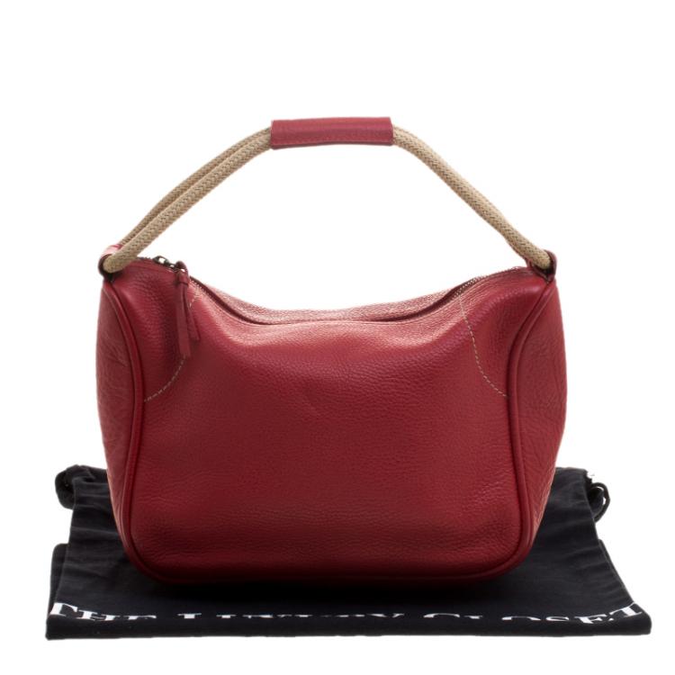 Pre Owned Miu Miu Red Leather Soulder Bag