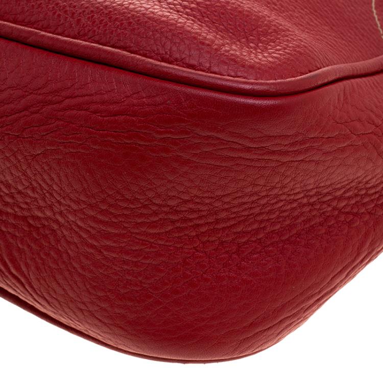 Pre Owned Miu Miu Red Leather Soulder Bag