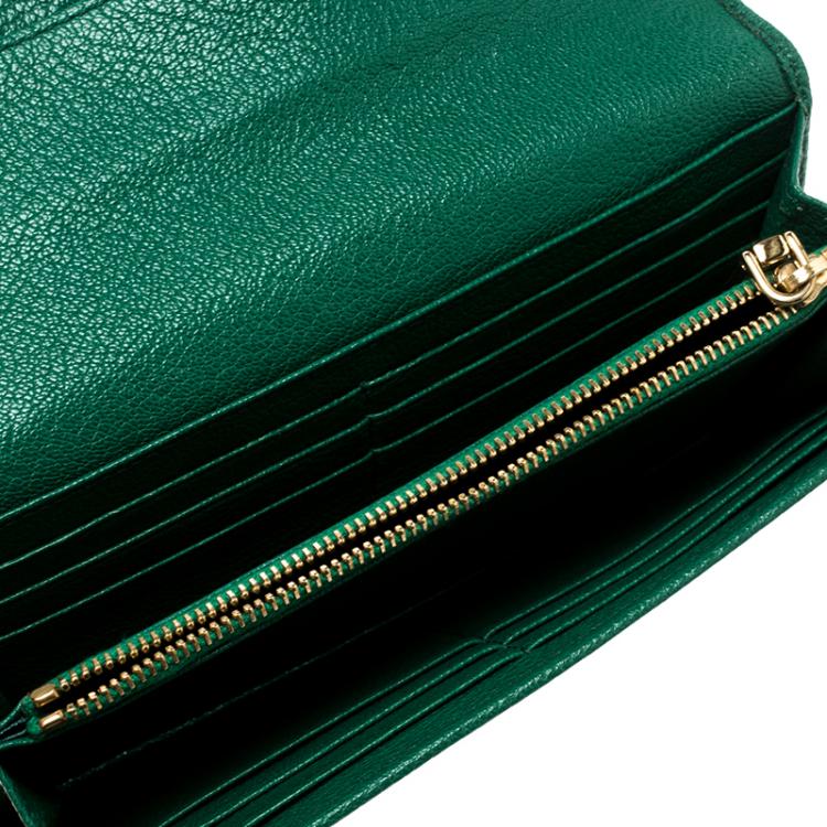 miu miu green wallet