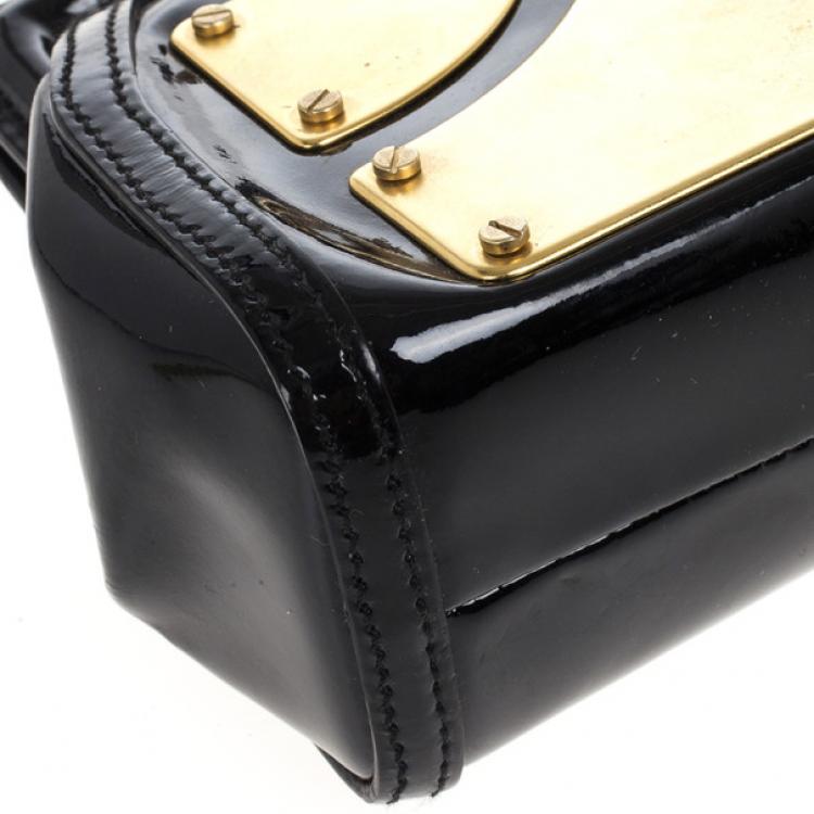 Pre Owned Miu Miu Black and Gold Framed Clutch