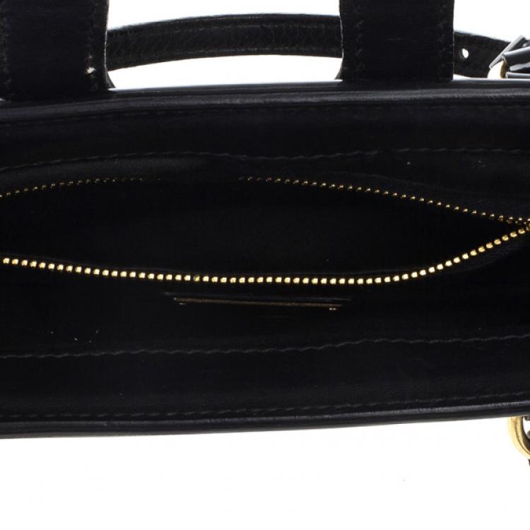 Pre Owned Miu Miu Black and Gold Framed Clutch