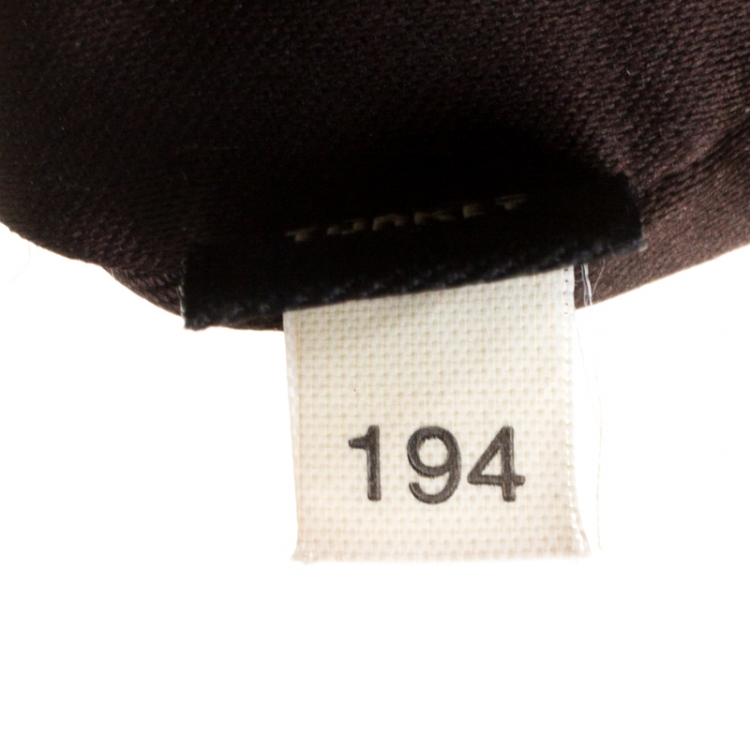 Pre Owned Miu Miu Brown Glazed Leather Luxe Ruched Tote