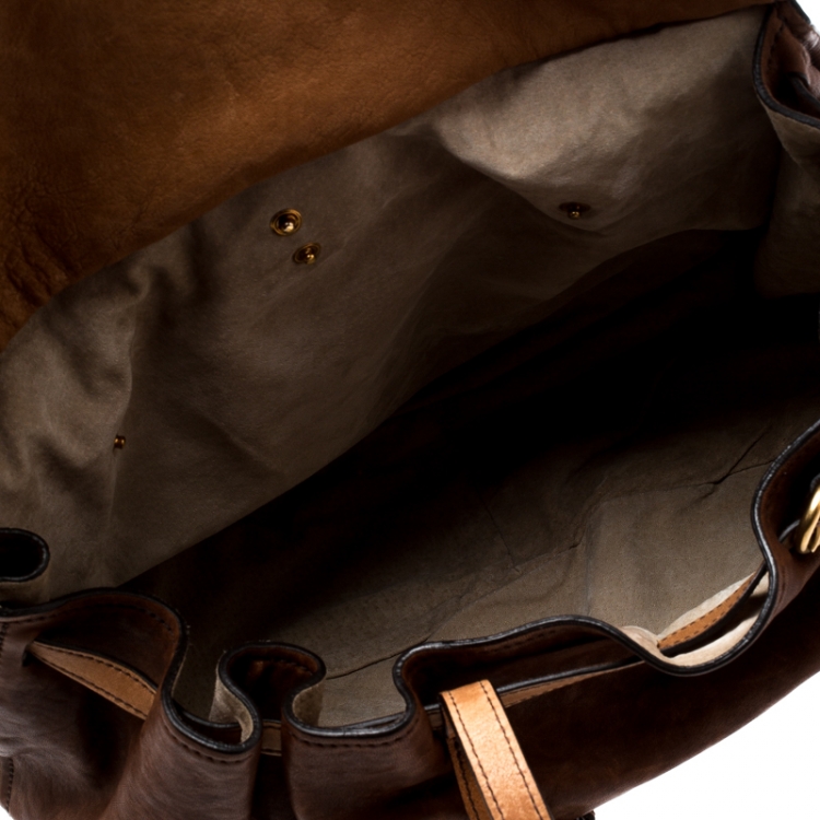 Pre Owned Miu Miu Multicolor Nappa Leather Large Hobo