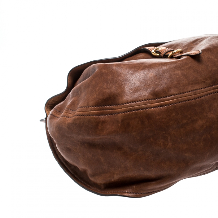 Pre Owned Miu Miu Multicolor Nappa Leather Large Hobo