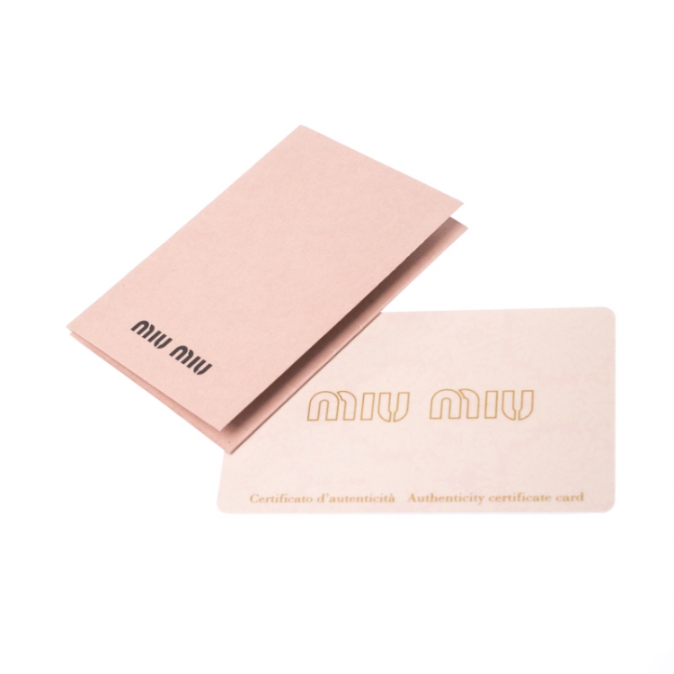 Pre Owned Miu Miu Blue Matelasse Leather Flap Shoulder Bag