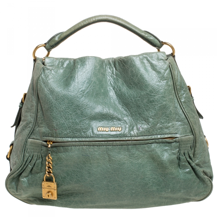 miu miu green bag