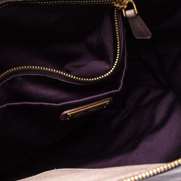 مملوكة مسبقًا Miu Miu Pale Pink Vitello Leather Bow Satchel