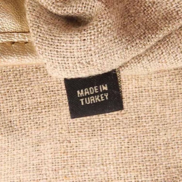 Pre Owned Miu Miu Beige Quilted Linen Coffer