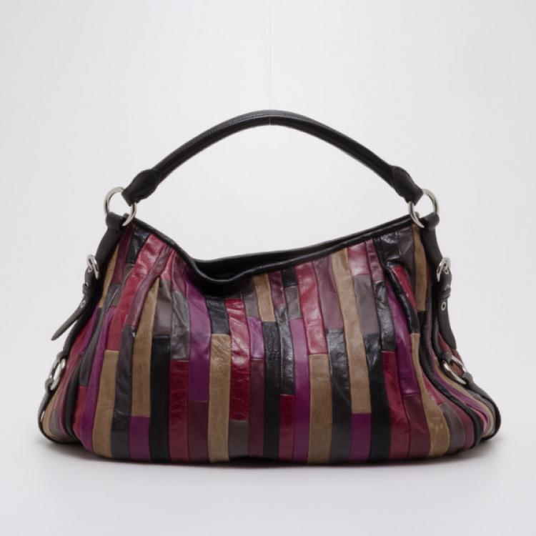 Pre Owned Miu Miu Patch Nappa Leather Satchel