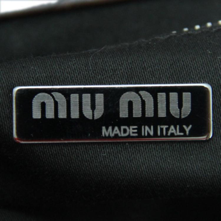 Pre Owned Miu Miu Croc Embossed clutch