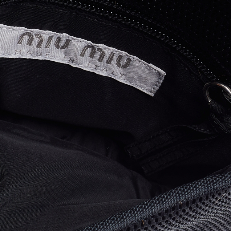 Pre Owned Miu Miu Brown/Black Calfhair Belt Bag