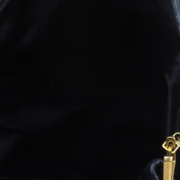 Pre Owned Miu Miu Black Matelasse Large Shopping Tote