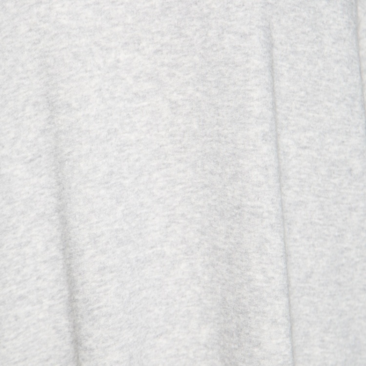 Pre Owned MM6 Maison Margiela Grey Melange Terry Cold Shoulder Oversized Sweatshirt Dress S