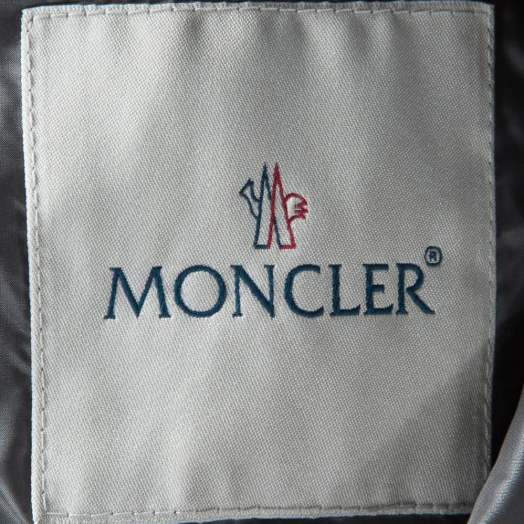 Pre Owned Moncler Grey Puffer Down Liane Gilet S