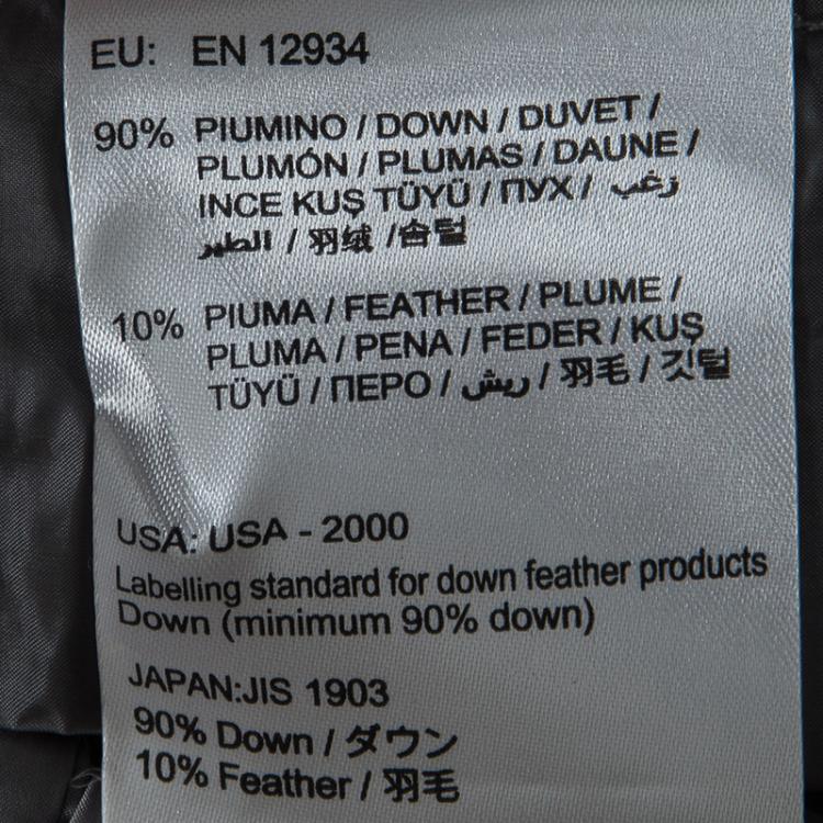 Pre Owned Moncler Grey Puffer Down Liane Gilet S
