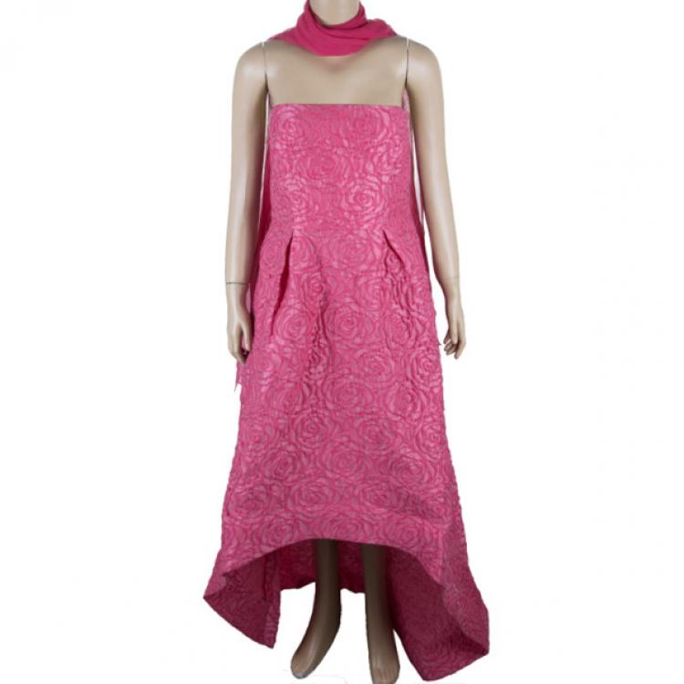 Pre Owned ML Monique Lhuillier Strapless Gown XL