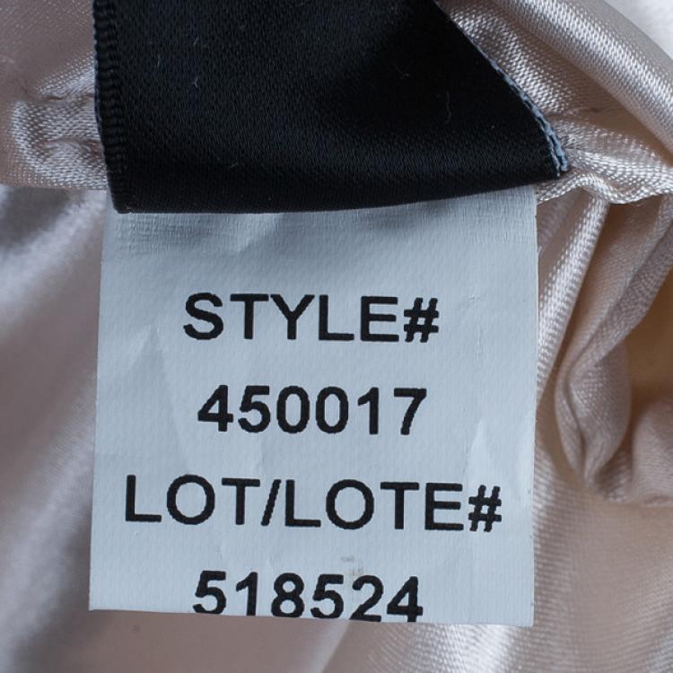 Pre Owned Monique Lhuillier Blush Sweetheart Chiffon Gown XL
