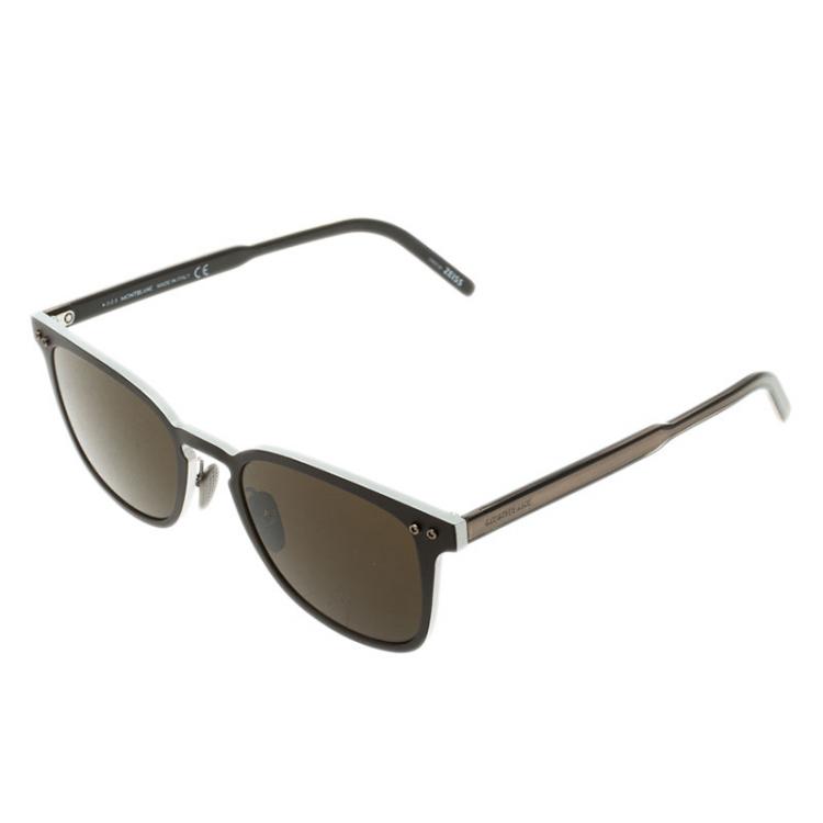 Pre Owned Montblanc Brown MB584S 49J Warfarer  Sunglasses
