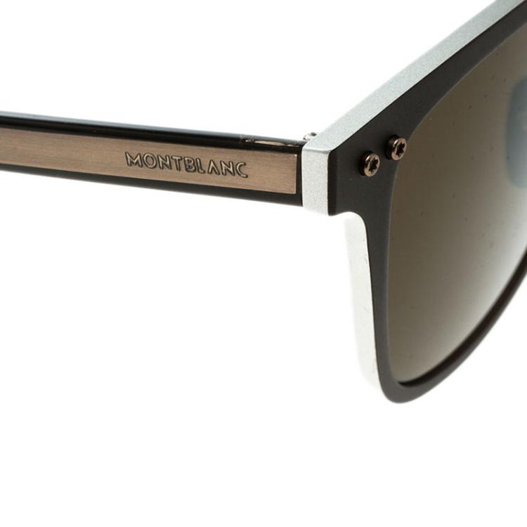Pre Owned Montblanc Brown MB584S 49J Warfarer  Sunglasses
