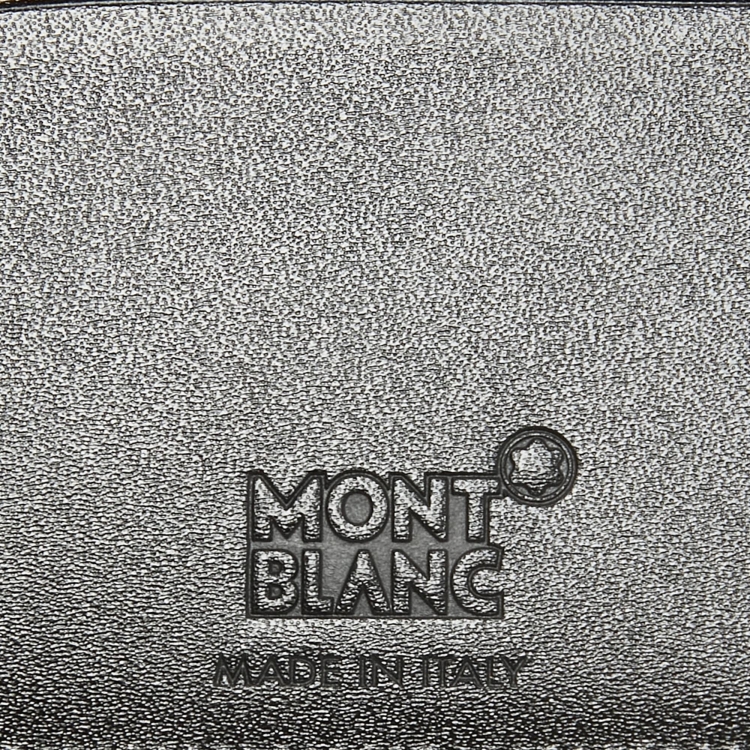 Pre Owned Montblanc Black Leather Meisterstuck Passport Holder 