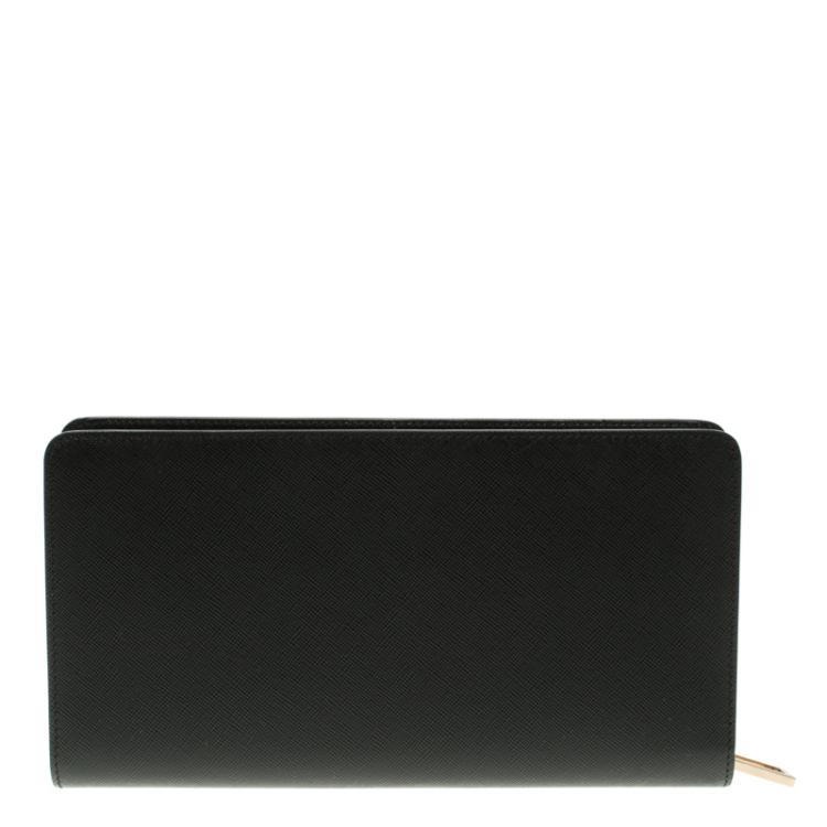 Pre Owned Montblanc Black Leather 8CC Continental Wallet