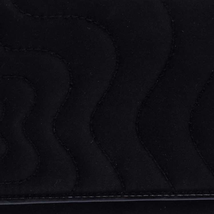 Pre Owned Montblanc Black Satin Starisma Dalila Continental Wallet