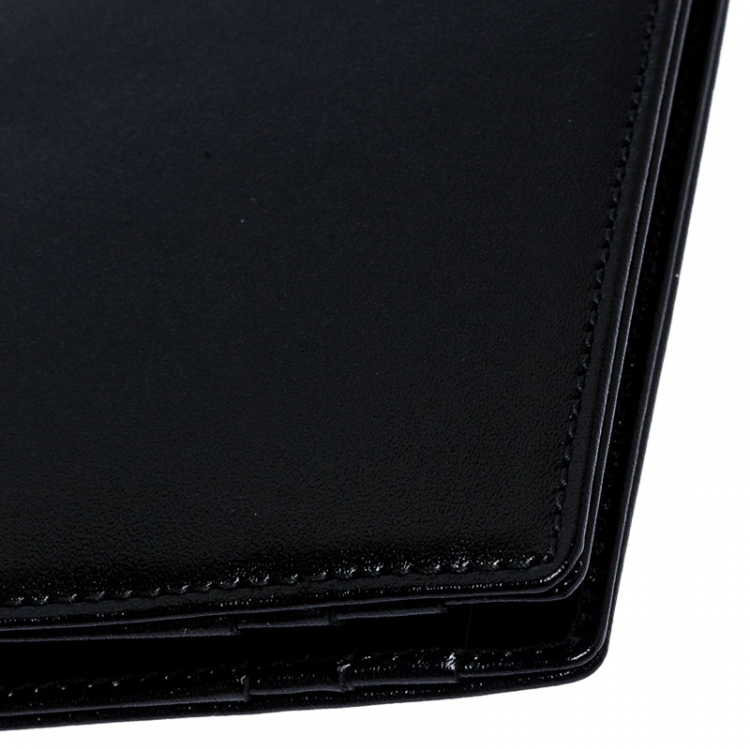 Pre Owned Montblanc Black Leather Meisterstück Money Clip Wallet 6CC