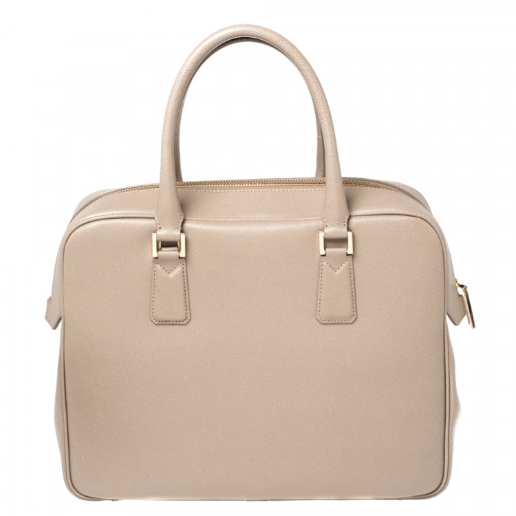 Pre Owned Montblanc Beige Leather Sartorial Briefcase