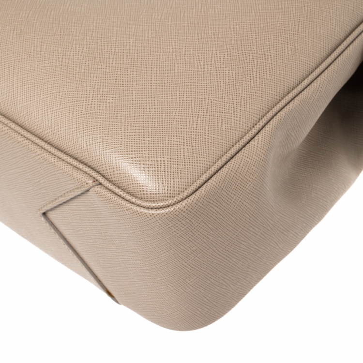 Pre Owned Montblanc Beige Leather Sartorial Briefcase