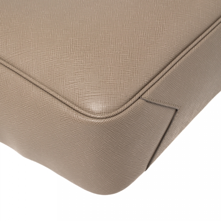 Pre Owned Montblanc Beige Leather Sartorial Briefcase