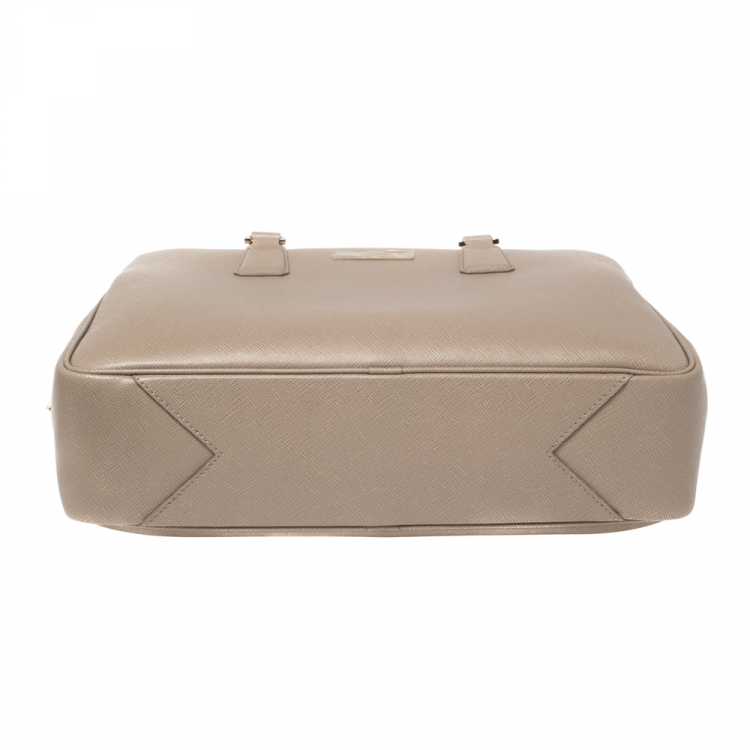 Pre Owned Montblanc Beige Leather Sartorial Briefcase