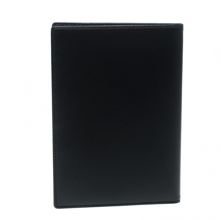 Pre Owned Montblanc Black Leather Meisterstuck Passport Holder