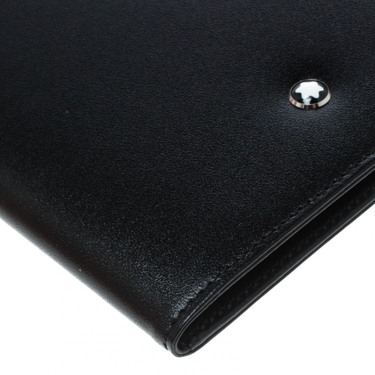 Pre Owned Montblanc Black Leather Meisterstuck Passport Holder