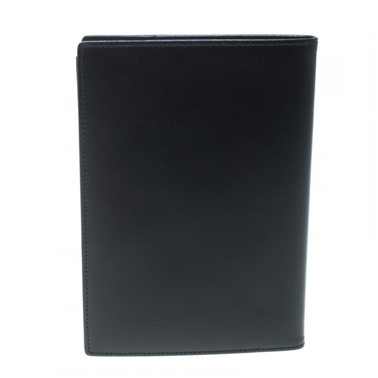 Pre Owned Montblanc Black Leather Meisterstuck Passport Holder