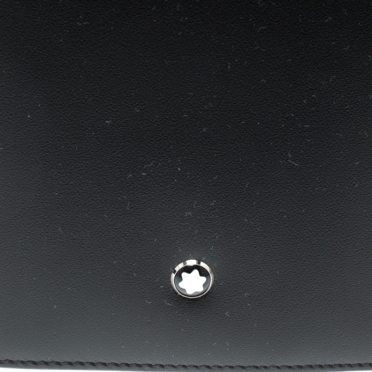 Pre Owned Montblanc Black Leather Meisterstuck Passport Holder