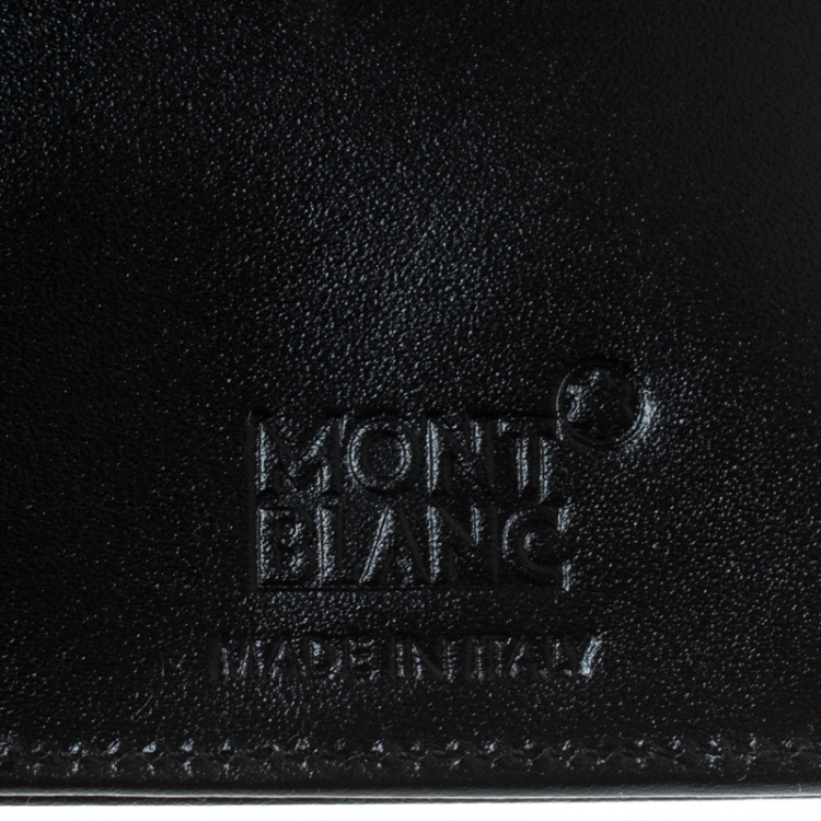 Pre Owned Montblanc Black Leather Meisterstuck Passport Holder