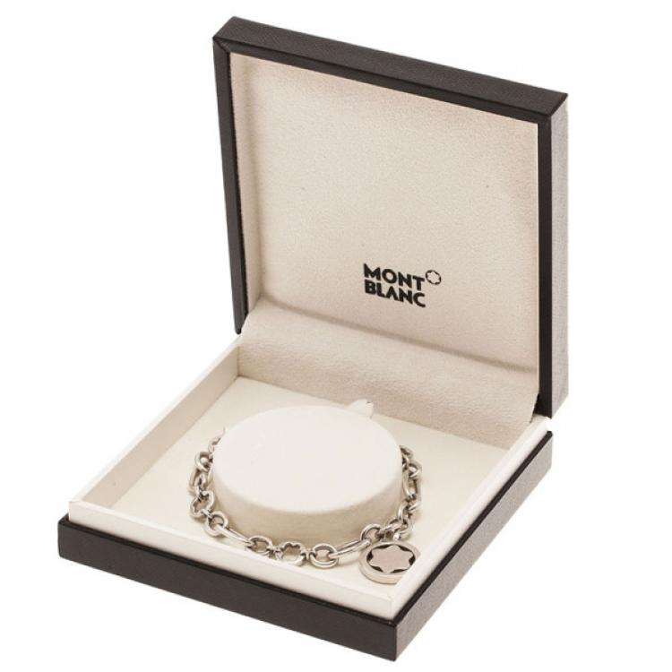 Pre Owned MontBlanc Star Signet Silver Bracelet