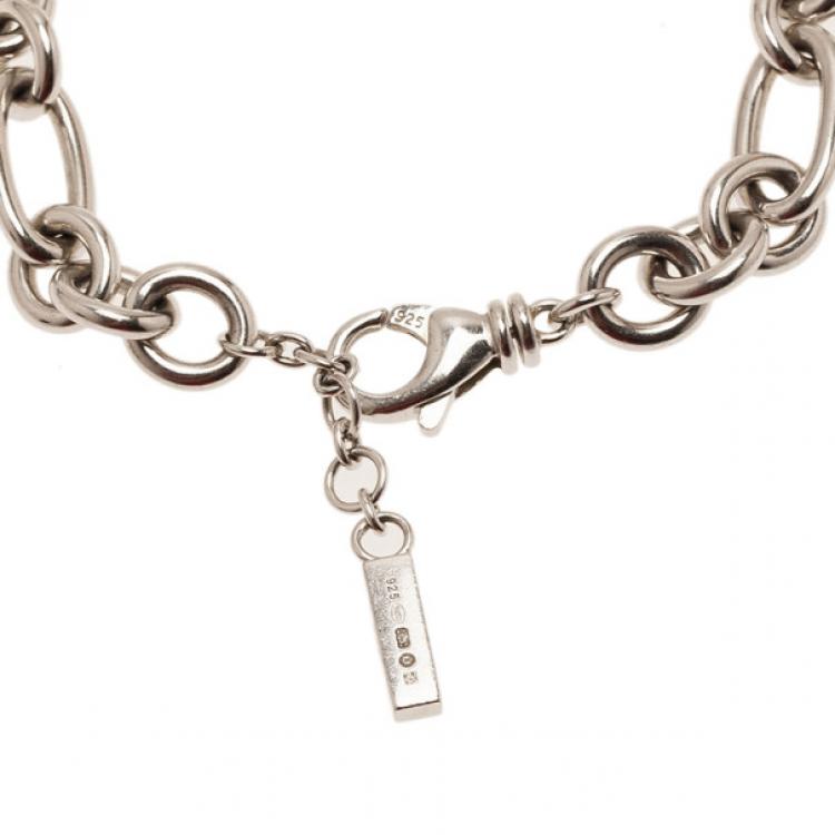 Pre Owned Montblanc Star Signet Diamond Silver Necklace