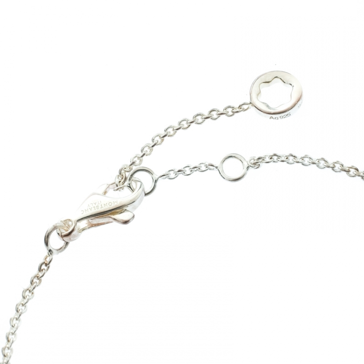 مملوكة مسبقًا Montblanc Infiniment Vôtre UNICEF Blue Sapphire Silver Bracelet