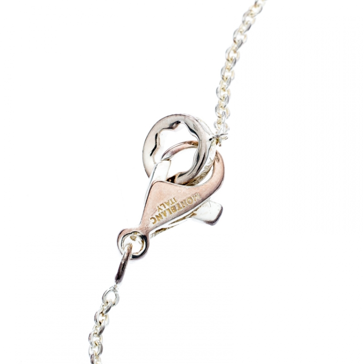 Pre Owned Montblanc UNICEF Infiniment Vôtre Sterling Silver Bracelet