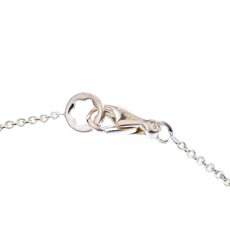 Pre Owned Montblanc UNICEF Infiniment Vôtre Sterling Silver Bracelet