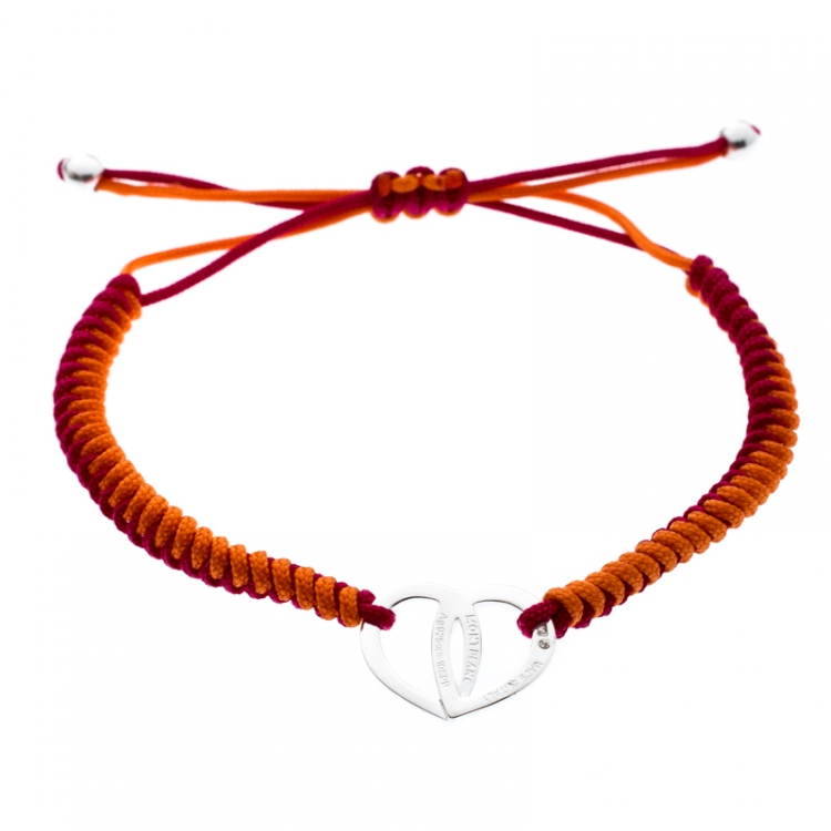 Pre Owned Montblanc Emblem Bicolor Coeur de Pétales Entrelacés Bracelet 